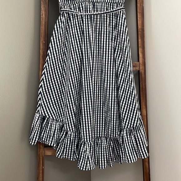 Gingham Ruffled-Hem Dress, Created for Macy's. High low hem. Excellent Pre~Loved - Picture 12 of 12
